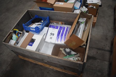 Lot freezer bags, cost, rinse aid, wet room scrapers, steel wool sponges, etc. - INFO: Pallet and pallet frames are not included.