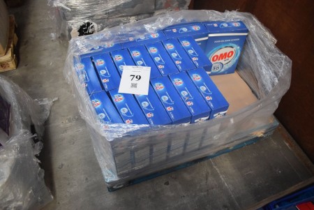 OMO. Washing powder for laundering. 21 pcs. at 5.13 kg. - INFO: Pallet and pallet frames are not included.