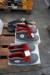 8 pairs of wooden shoes size 4x46, 2x44, 40, 45, 2 pairs of safety shoes size 44