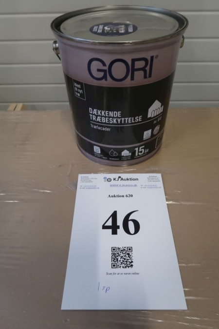 5 liters of gori, covering wood protection. Color: slate