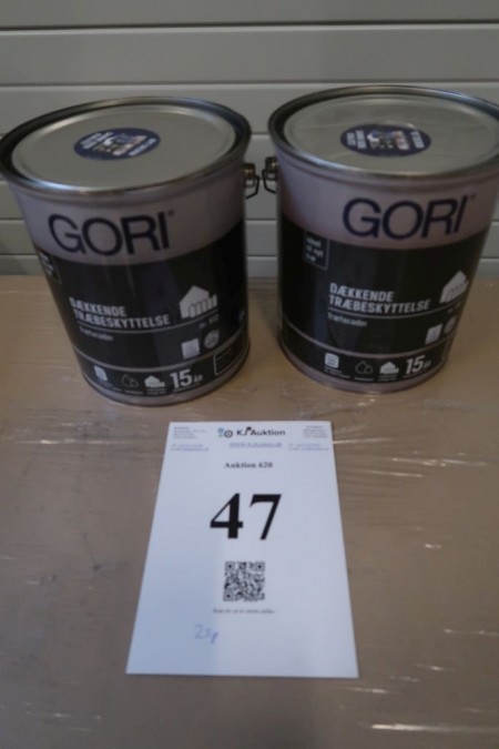10 liters of gori, covering wood protection. Color: slate