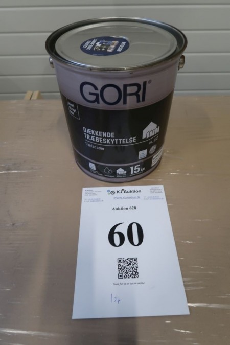 5 liters of gori, covering wood protection. Color: pure white