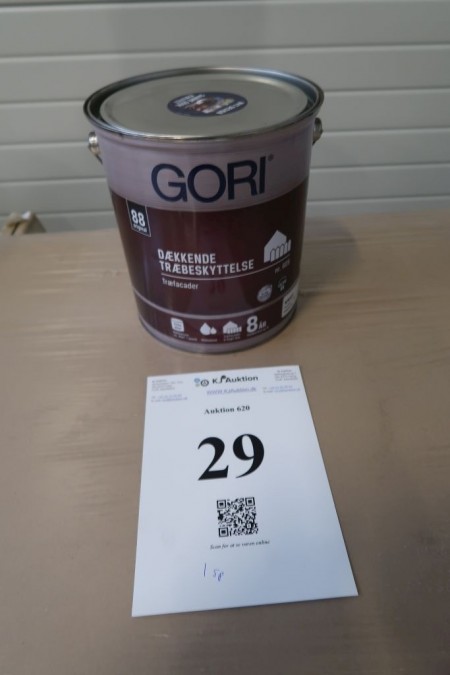 5 liters of gori, covering wood protection. Color: chalk
