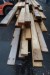 Estimated approx. 445 meters of joists. 45x95 mm. Length: approx. 200-510 cm