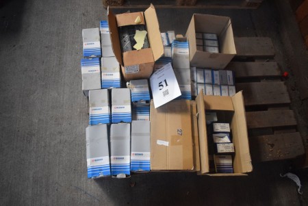Various bolts, fittings, threaded rods, etc. - see pictures for specifications