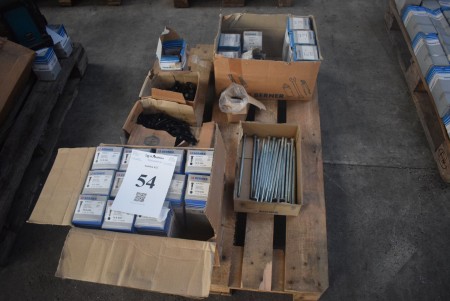 Various bolts, machine screws and threaded rods - see pictures for specifications