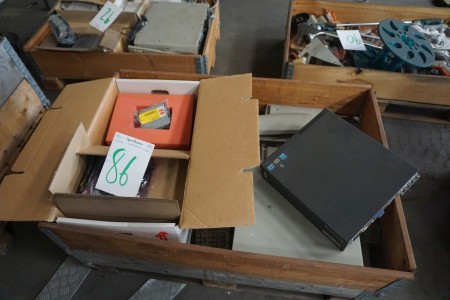 Pallet with various electronics