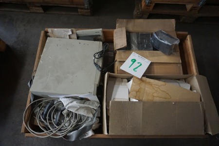 Various electronics floppy disks mm.