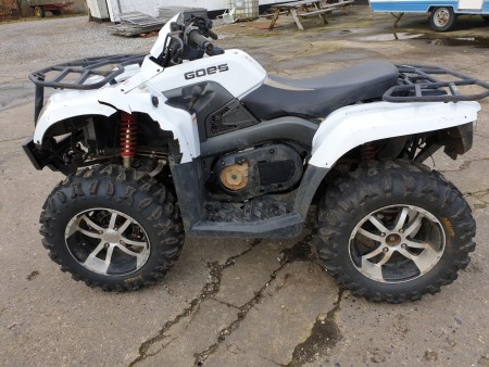 ATV brand GOES 625cc vintage 2011 (June) km counts 738km in need of loving hand and brakes must be inspected otherwise it runs well
