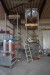 2 pallet racks max 3x500 kg per racks 16 racks 4 ladders + truck guard width 293 height 368 cm