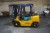 Komatsu Gas truck 2500 kg 4594 hours max lift height 330 cm with fork assembly tower height 210 cm