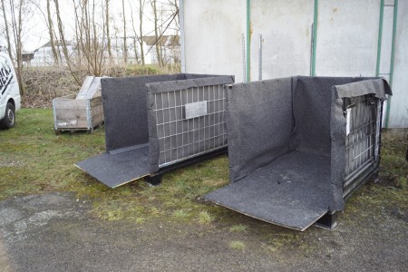 3 pcs steel cages with clothing