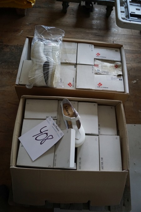2 boxes of shoes, in ass. Sizes, unused