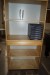 Shelf with 3 drawers and 2 shelves 197x80x40 cm + rack with louvre door and 2 shelves 165x80x40 cm