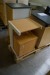 Drawer section with 3 drawers and shelf 70x40x80 cm + shelving with shelf 86x40x40 cm + trolley with door and shelf 65x45x40 cm