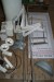 Various electrical components + 2 empty plastic boxes + plumbing fittings, etc.