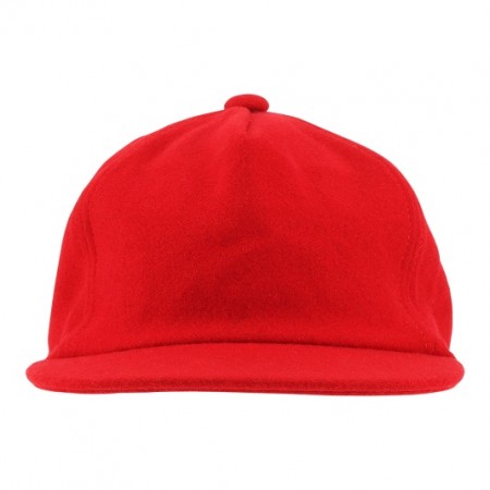 Caps melton - red. 25 pcs.