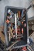 Various hand tools + 2 pcs assortment rack mm