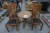 Teak table with 4 chairs.