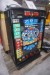 Spielautomat "Macao". 89 x 59 x 31 cm.Euro mønter.