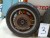 2 pcs. wheels and 1 pcs. seat of motorbike from death condition unknown / not tested