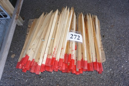 Lot of wood marking piles