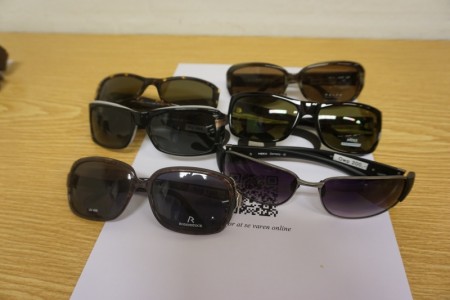 6 stk. solbriller. Ralph Lauren, Mexx, Prego og Rodenstock