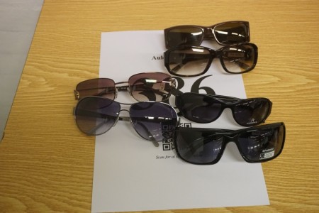 6 Stück Sonnenbrille. Prego, Rodenstock, Polaroid, Mexx, Strenesse