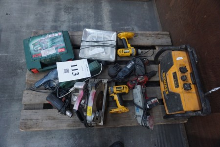 Various power tools, different condition - something defective