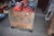 Lot of various boxes for power tools