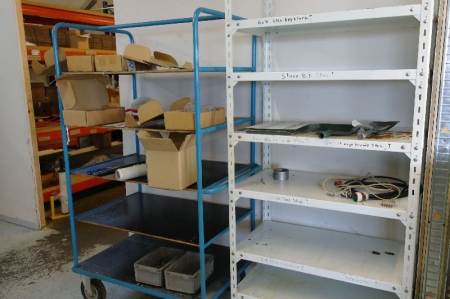 Steel Shelving and racking trolley