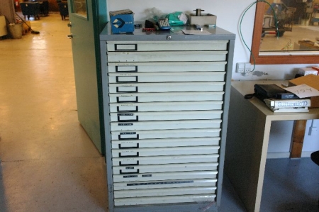 Tool Drawer section containing various inspection stamps etc.