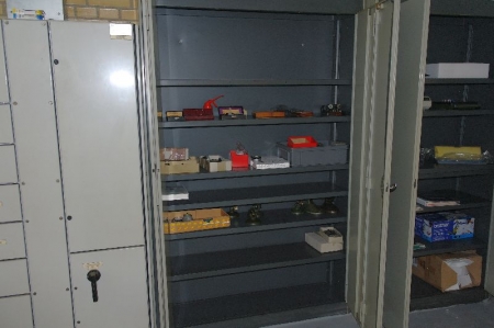 Tool cabinet containing various measuring equipment, etc.