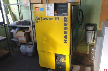Screw Compressor, Kaeser Airtower 19. Built-in refrigerant dryer