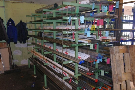 Fabric Shelving containing aluminum, 316 stainless, steel, copper, brass, etc.