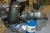 Lot stainless washing cleaning vessel + drums + plastic boxes, etc.