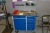 Tool trolley, Blika, on wheels with tool panel with content