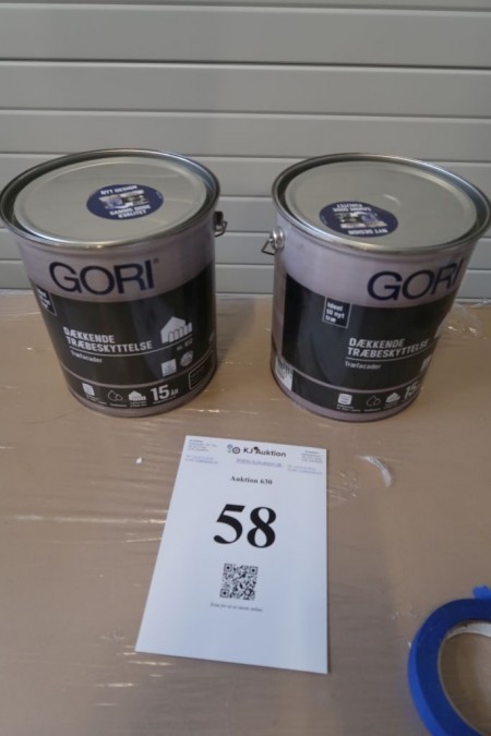 10 liters of gori, covering wood protection. Color: slate