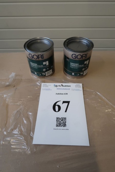 1.5 liters gori, covering wood protection. Color: pure white