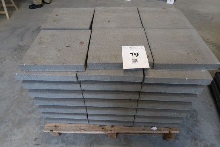 84 pcs. tiles 40x40x5 cm. gray