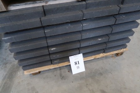 144 pcs. tiles 30x30x5 cm. charcoal