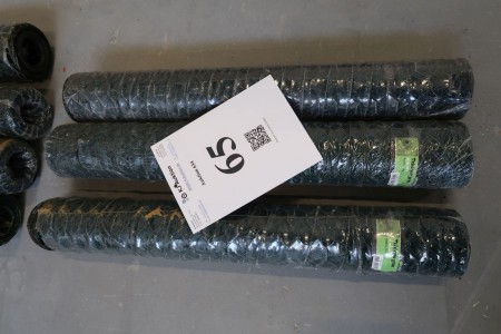 3 rolls the chicken net green, 0.6x10 meters per roll, mesh size 25 mm