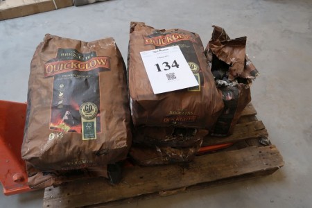 7 bags of barbecue briquettes, 9 kg per bag