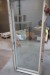 Terrace door left out, wood / aluminum, anthracite / white, H218,5xB90 cm, frame width 14,5 cm. With 3-layer glass and groove for clearings