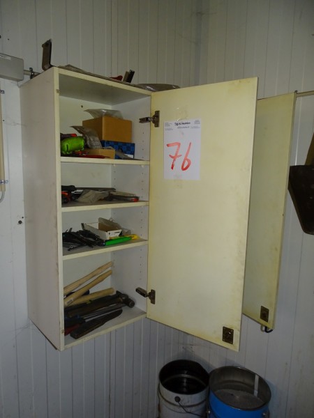 2 cabinets containing consumables and tools.