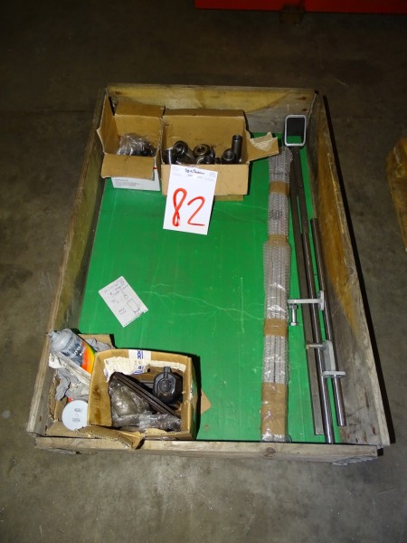 Pallet with various semi-finished products, etc.