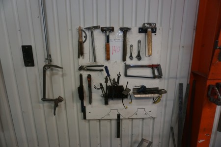 Tool board with content.