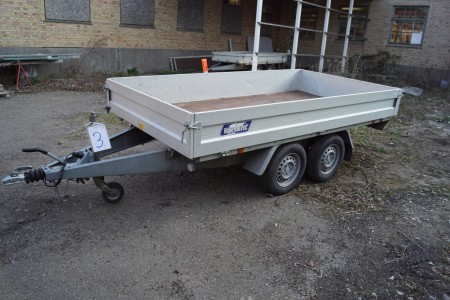 Variant buggi trailer årg. 2016 Total vægt 2000 kg. Last 1625 kg længte 314 cm bredde 165 cm, uden plader