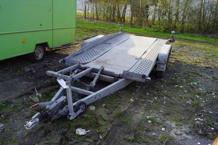 Brenderup auto trailer year 1989 Total weight 1500 kg Load 1000 kg, length 400 cm, wide 184 cm, without plates