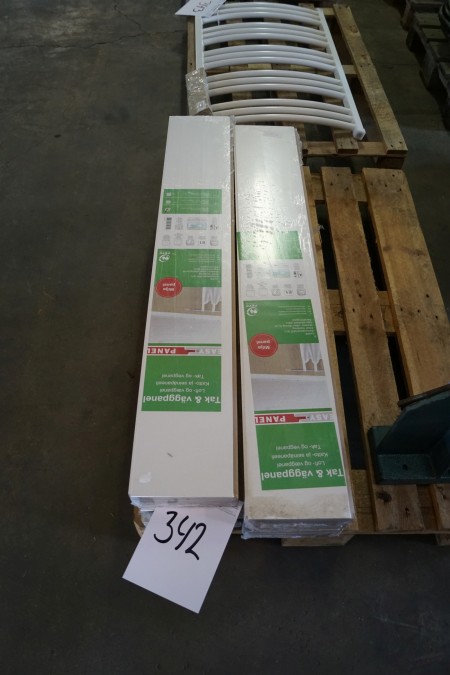 6 packages with ceiling panel 2.13 m2 per package, where one plate is missing